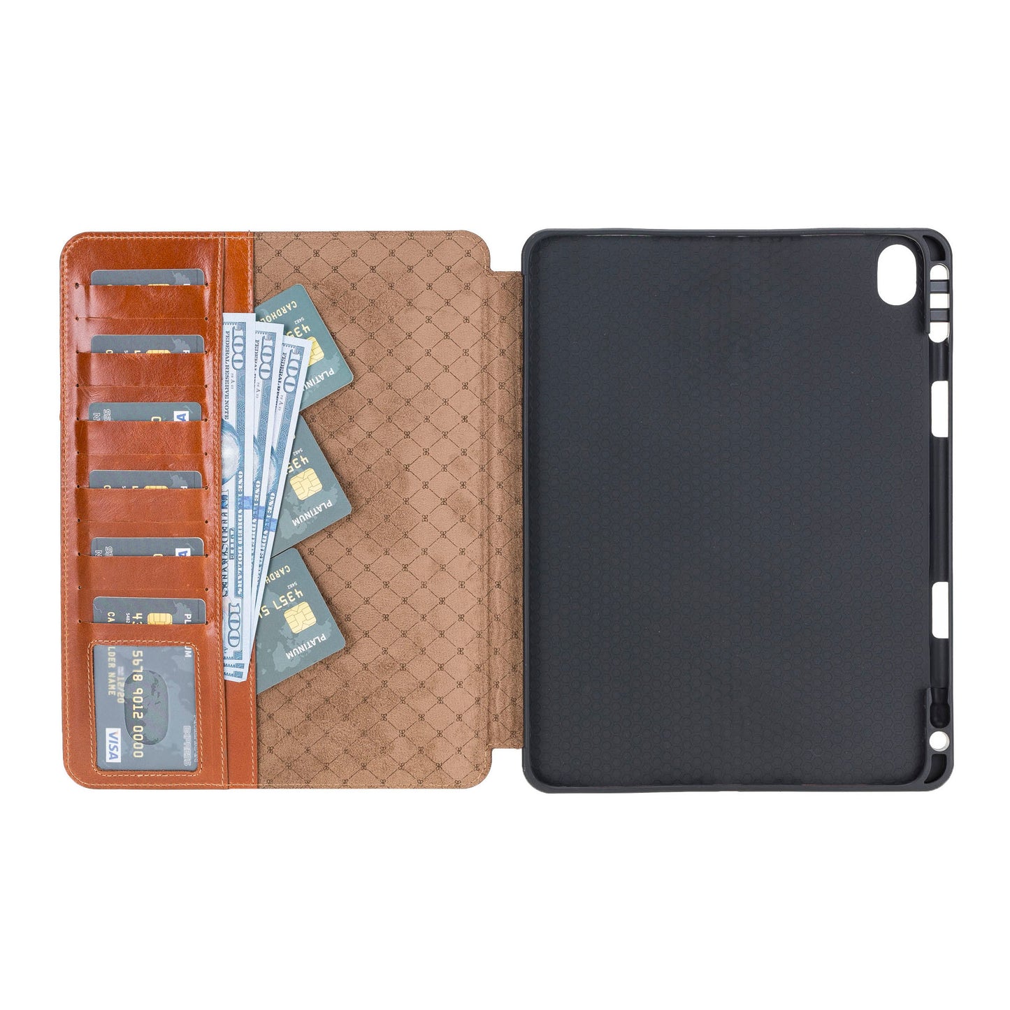 Eto iPad Air 10.9" Genuine Leather Wallet Case