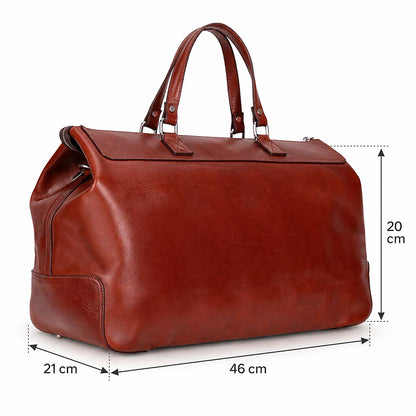 Marcovio Leather Travel Bag