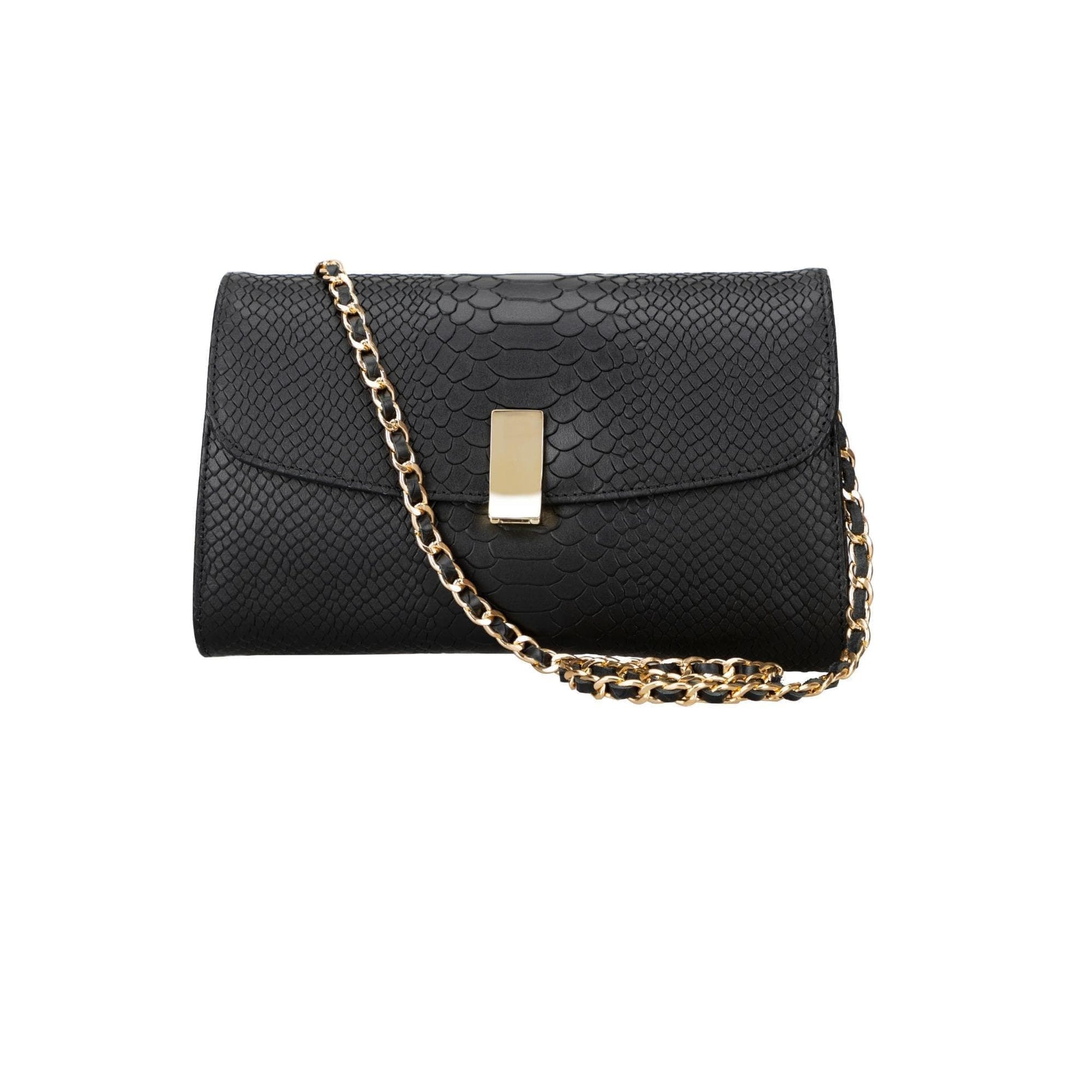 Bouletta Ajax Geniune Leather Women’s Bag Black Snake