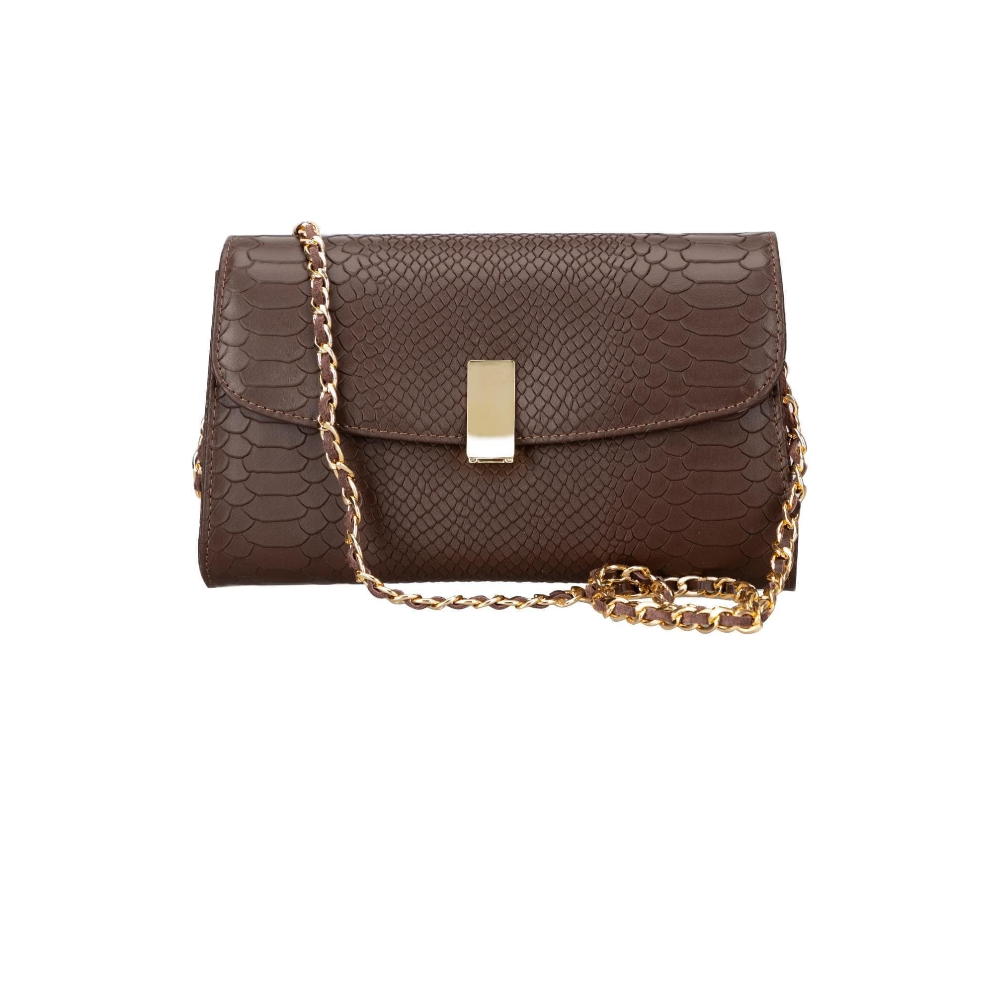 Bouletta Ajax Geniune Leather Women’s Bag Brown Snake