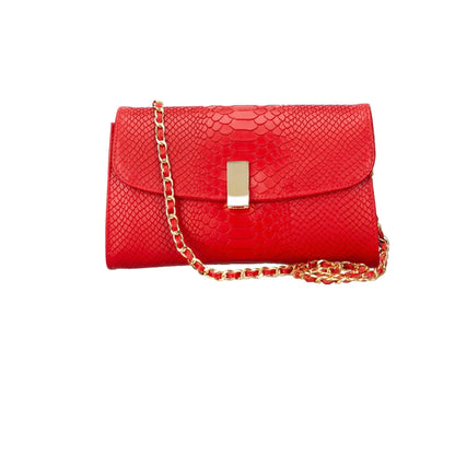 Bouletta Ajax Geniune Leather Women’s Bag Red Snake