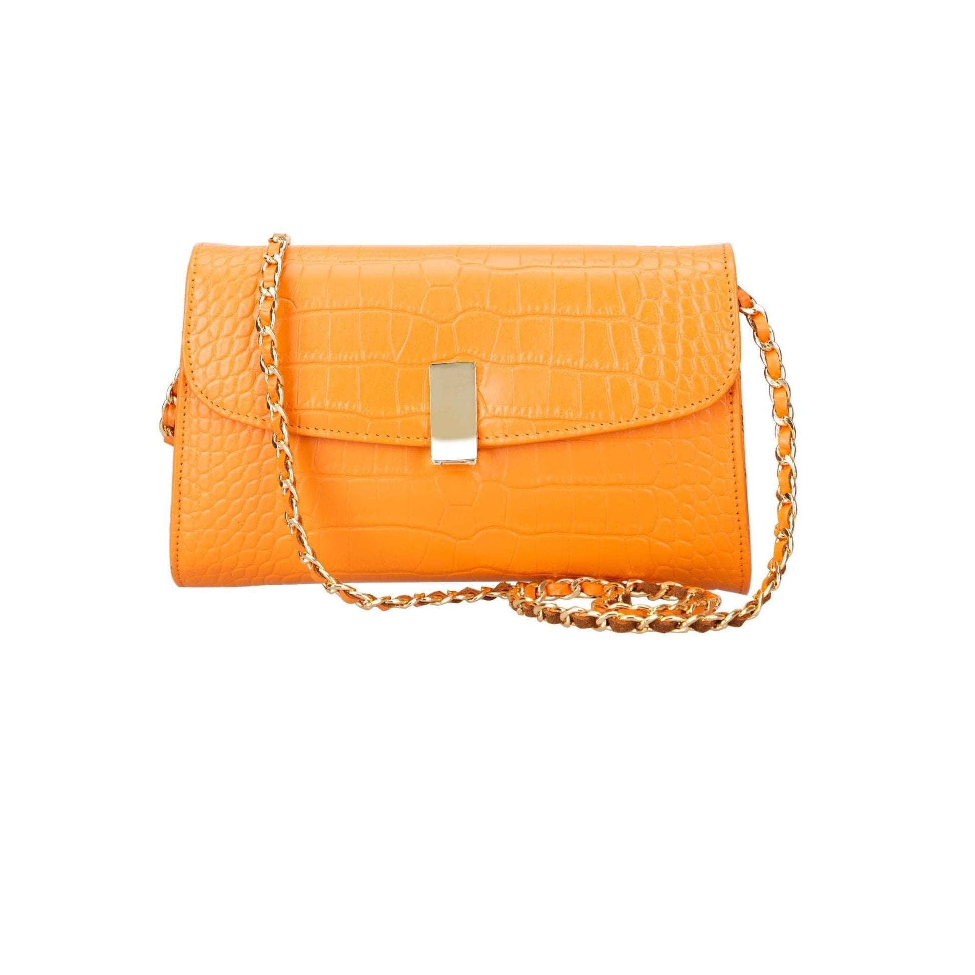 Bouletta Ajax Geniune Leather Women’s Bag Orange Croc