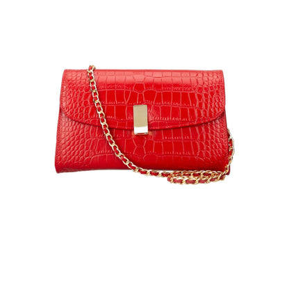 Bouletta Ajax Geniune Leather Women’s Bag Red Croc