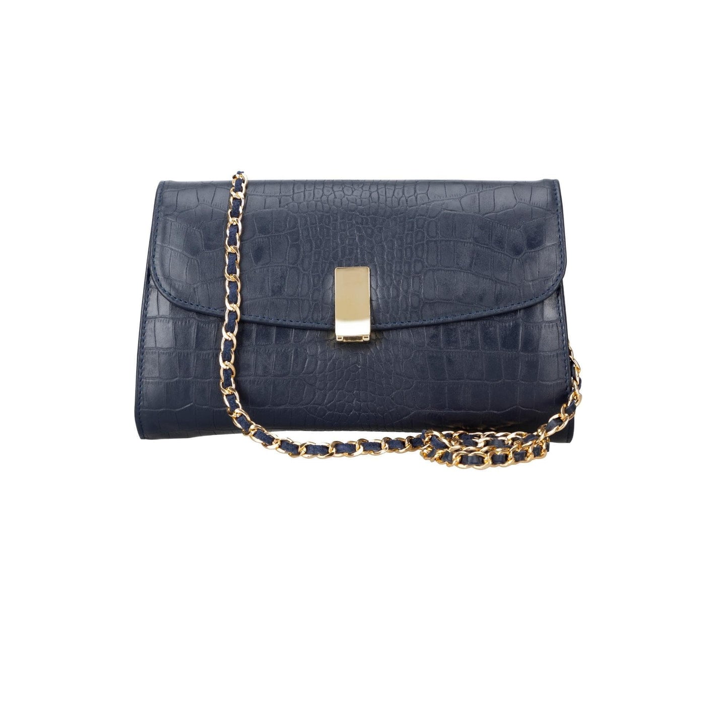 Bouletta Ajax Geniune Leather Women’s Bag Navy Croc