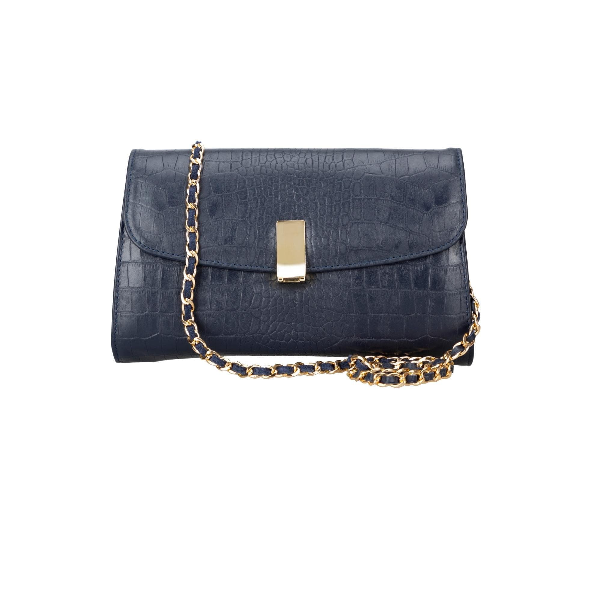 Bouletta Ajax Geniune Leather Women’s Bag Navy Croc