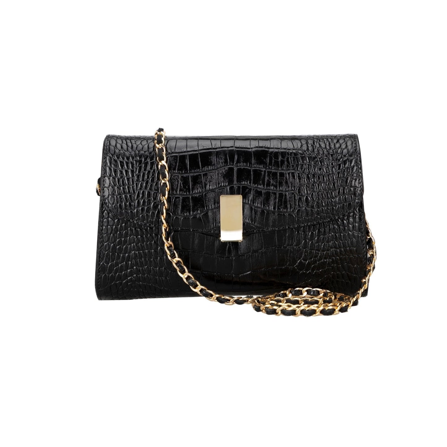 Bouletta Ajax Geniune Leather Women’s Bag Black Croc B2B