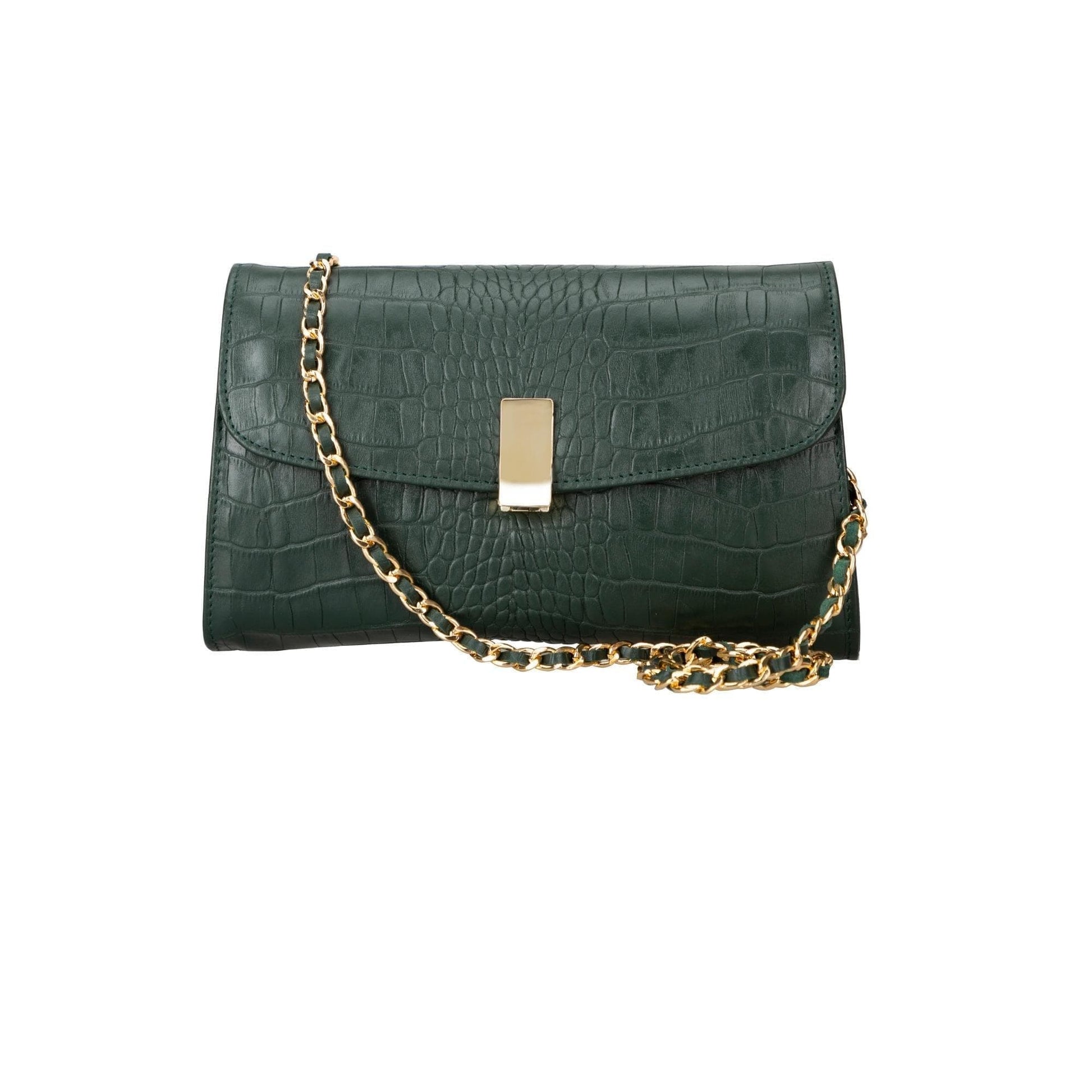 Bouletta Ajax Geniune Leather Women’s Bag Emerald Green Croc