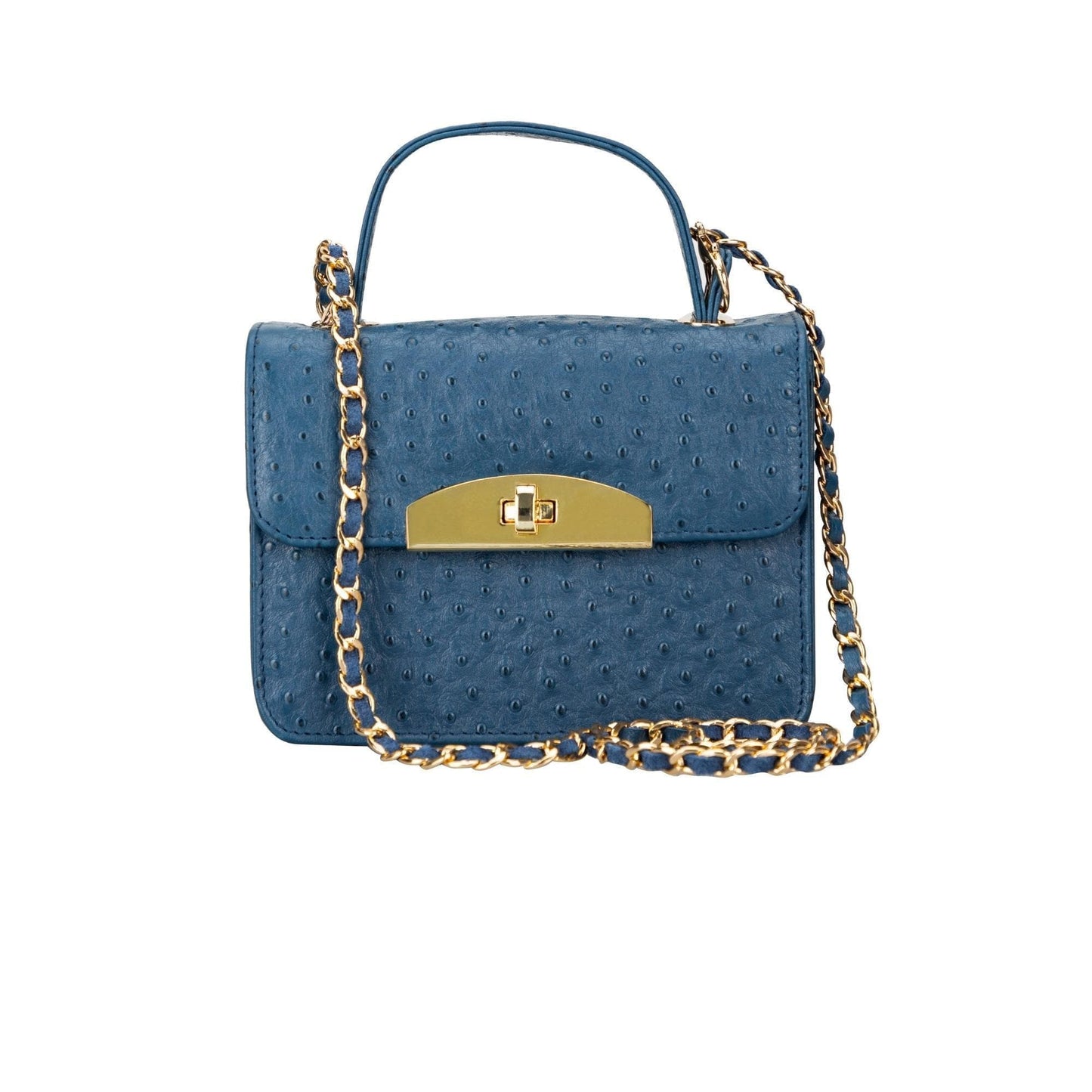 Bouletta Alisha Geniune Leather Women’s Bag Cobalt Blue Ostrich