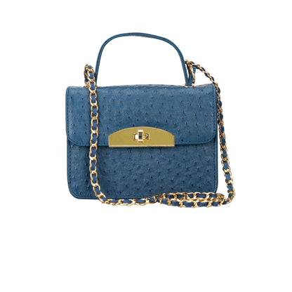 Bouletta Alisha Geniune Leather Women’s Bag Cobalt Blue Ostrich