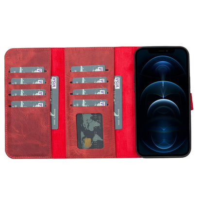 Santa iPhone 13 Pro Max Leather Detachable Wallet Case