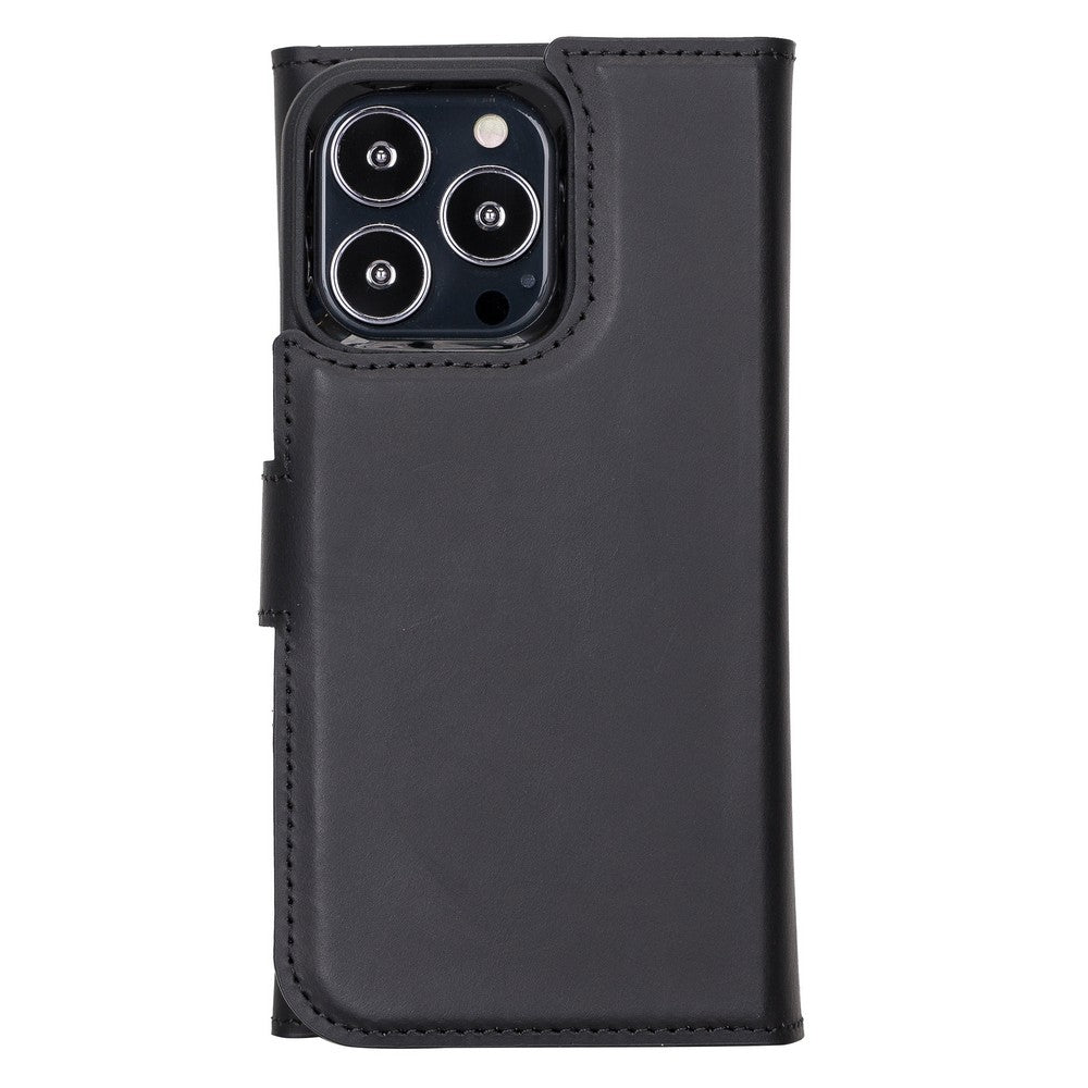Santa iPhone 13 Pro Leather Detachable Wallet Case