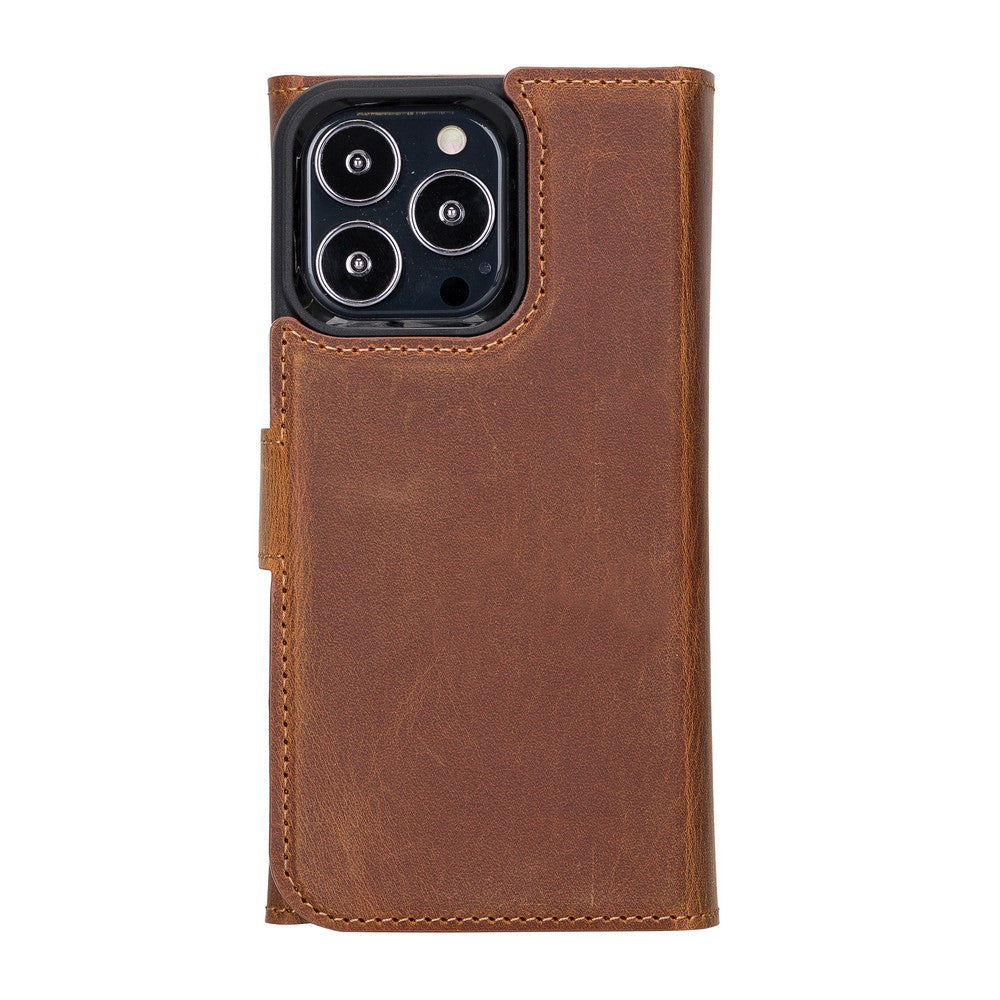 Santa iPhone 13 Pro Leather Detachable Wallet Case