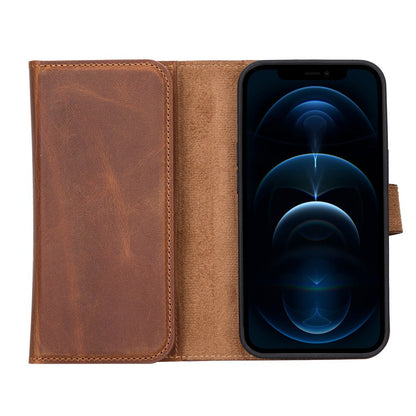 Santa iPhone 13 Pro Leather Detachable Wallet Case