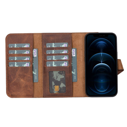 Santa iPhone 13 Pro Leather Detachable Wallet Case