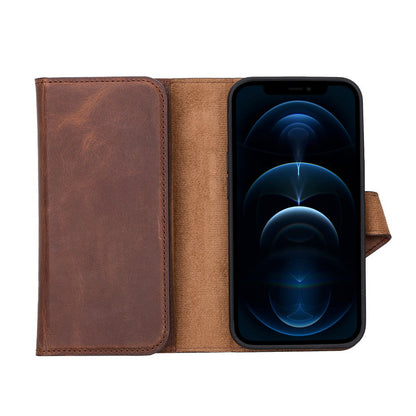 Santa iPhone 13 Pro Leather Detachable Wallet Case