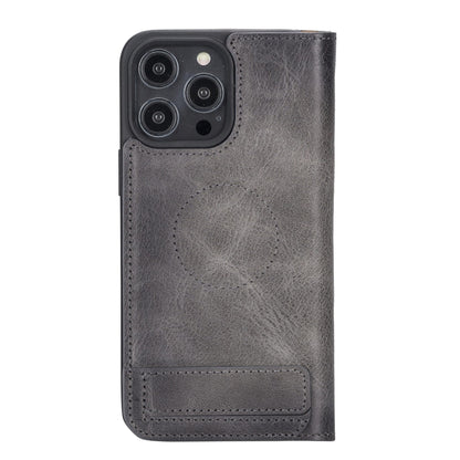 Bouletta Apple iPhone 14 Series Brooks Leather Slim Wallet Case