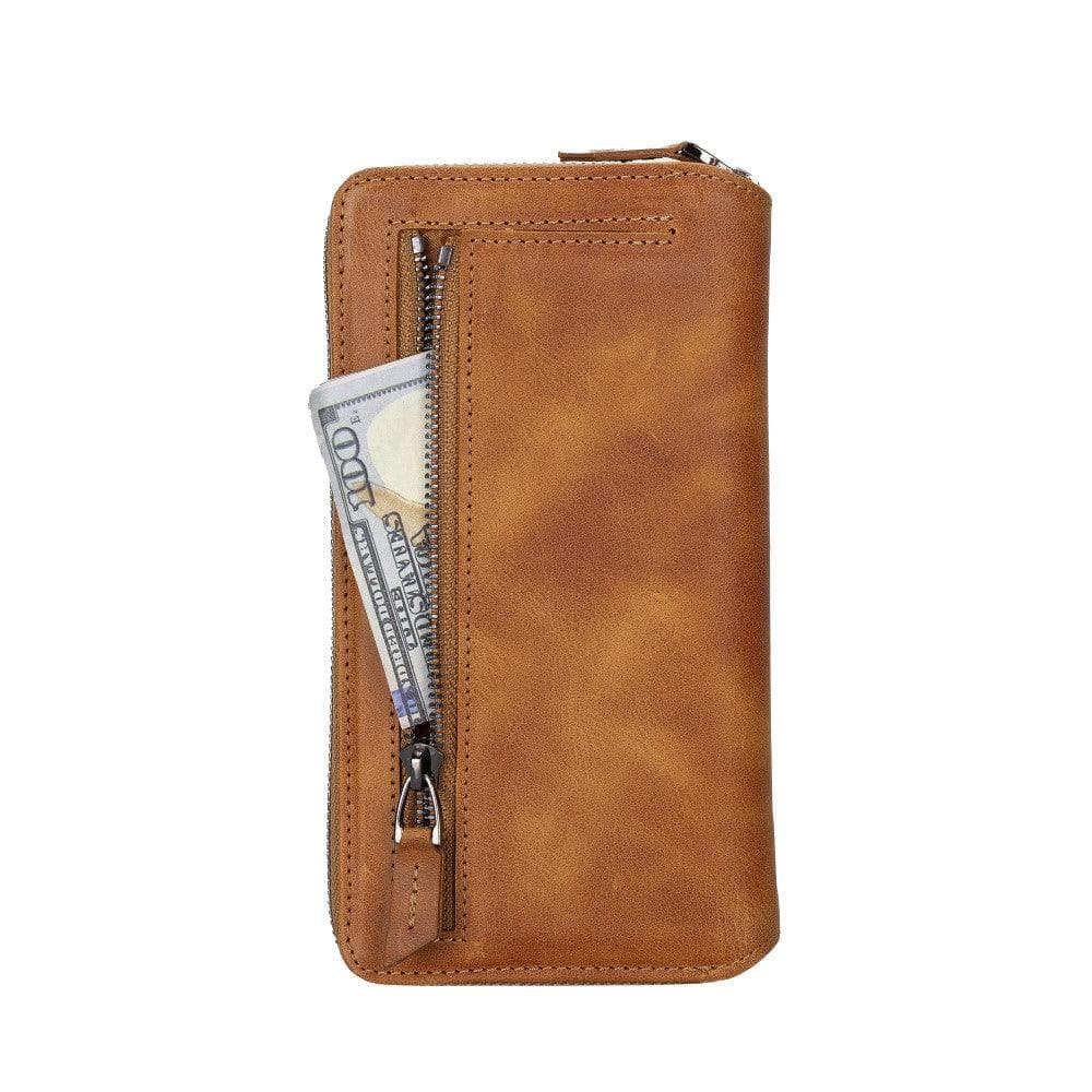 Bouletta Apple iPhone 14 Series Detachable and Zipper Leather Wallet Case - PMW