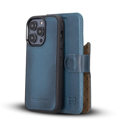 Bouletta Apple iPhone 14 Series Detachable Leather Wallet Case Colorful - MW iPhone 14 Pro Max / Blue