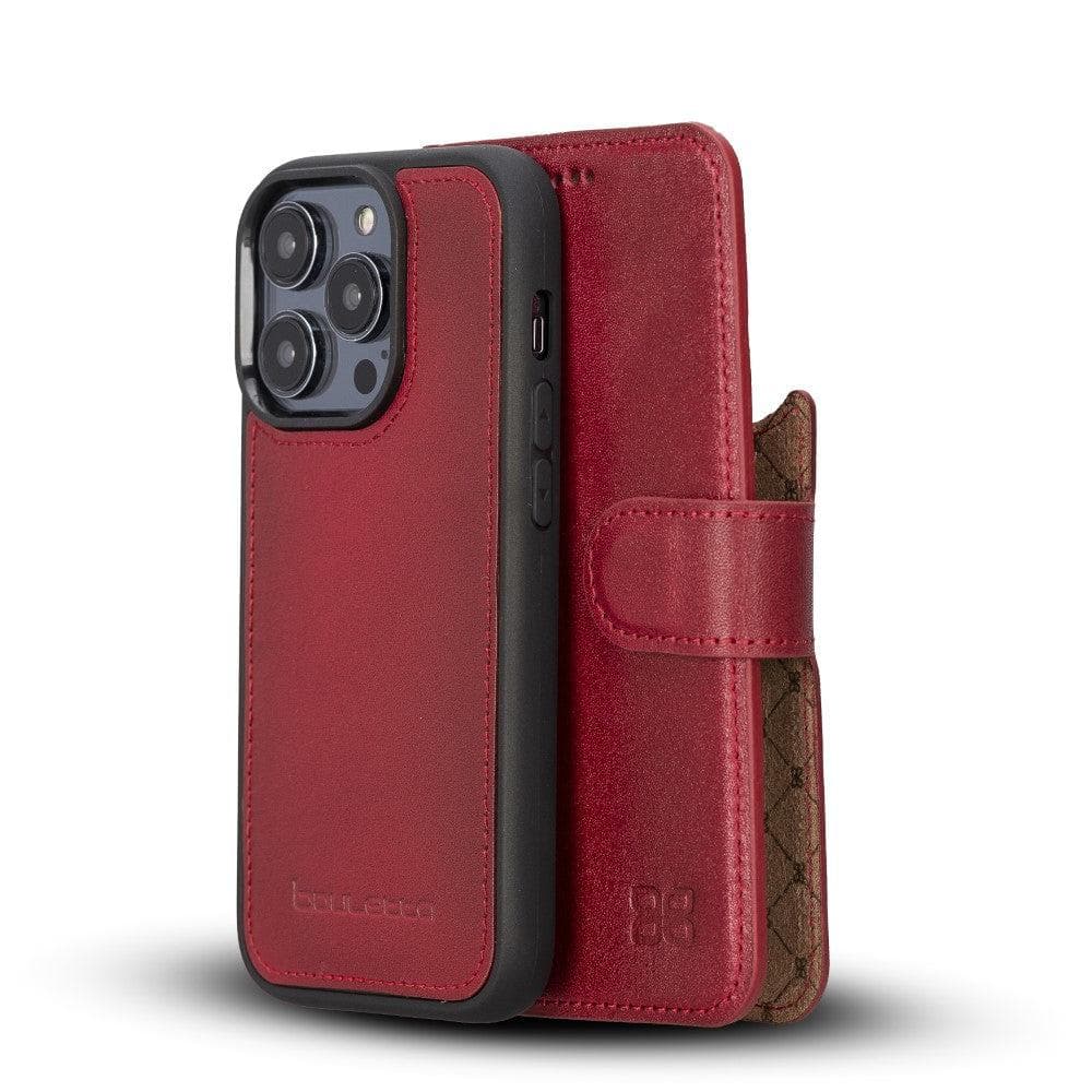 Bouletta Apple iPhone 14 Series Detachable Leather Wallet Case Colorful - MW iPhone 14 Pro Max / Red