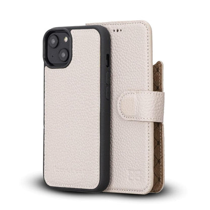 Bouletta Apple iPhone 14 Series Detachable Leather Wallet Case Colorful - MW iPhone 14 Plus / Mink