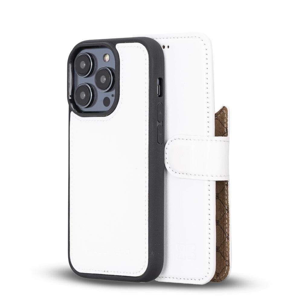 Bouletta Apple iPhone 14 Series Detachable Leather Wallet Case Colorful - MW iPhone 14 Pro Max / White