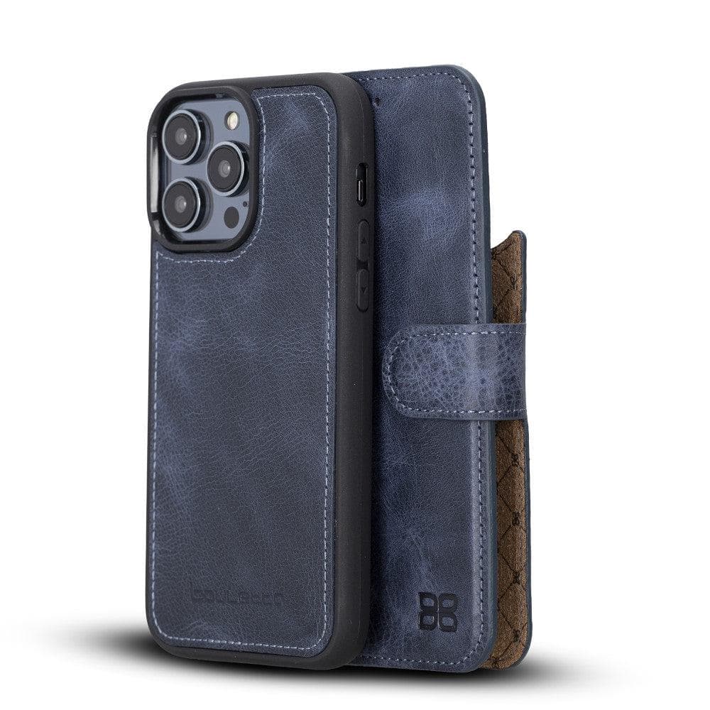 Bouletta Apple iPhone 14 Series Detachable Leather Wallet Case Darker Color - MW iPhone 14 Pro Max / Dark Blue