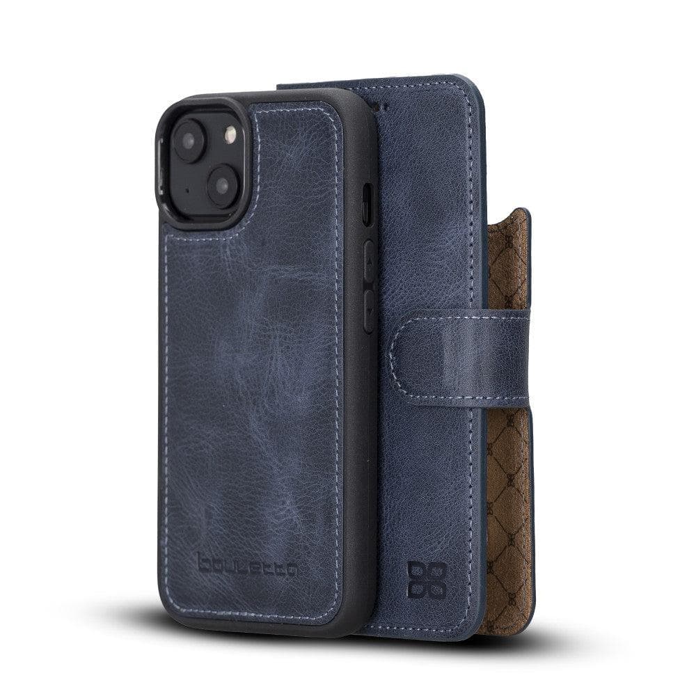 Bouletta Apple iPhone 14 Series Detachable Leather Wallet Case Darker Color - MW iPhone 14 Plus / Dark Blue