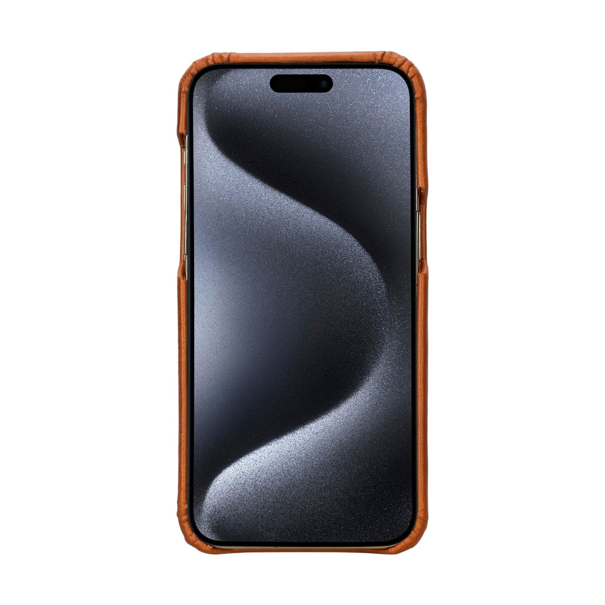 Bouletta Apple iPhone 15 Series Full Leather Coating Back Cover