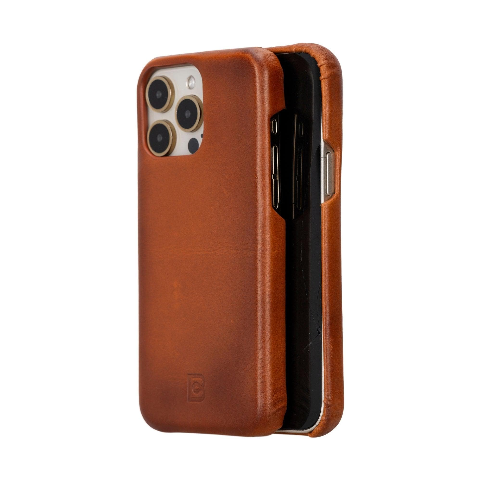 Bouletta Apple iPhone 15 Series Full Leather Coating Back Cover