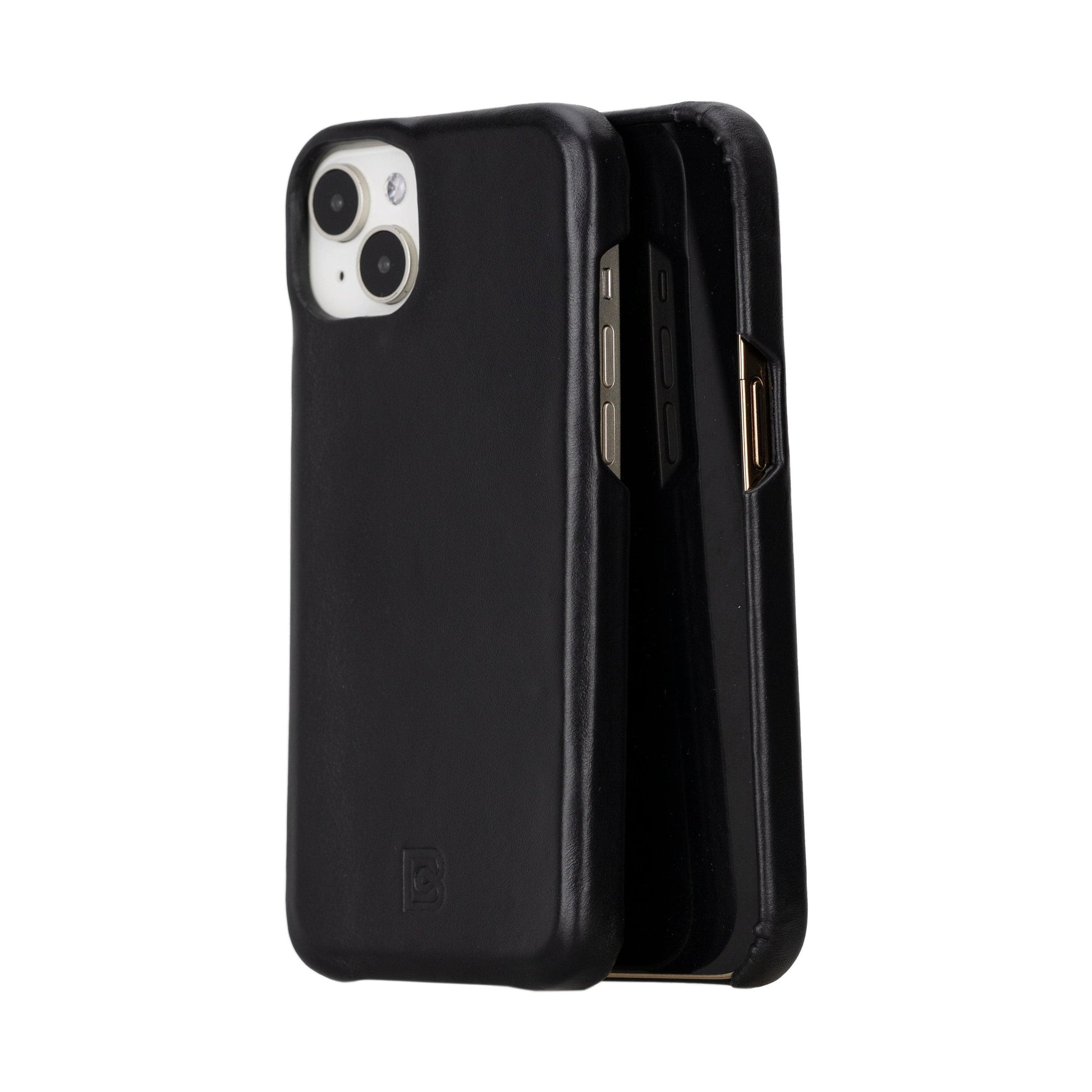 Bouletta Apple iPhone 15 Series Full Leather Coating Back Cover iPhone 15 Plus / Black