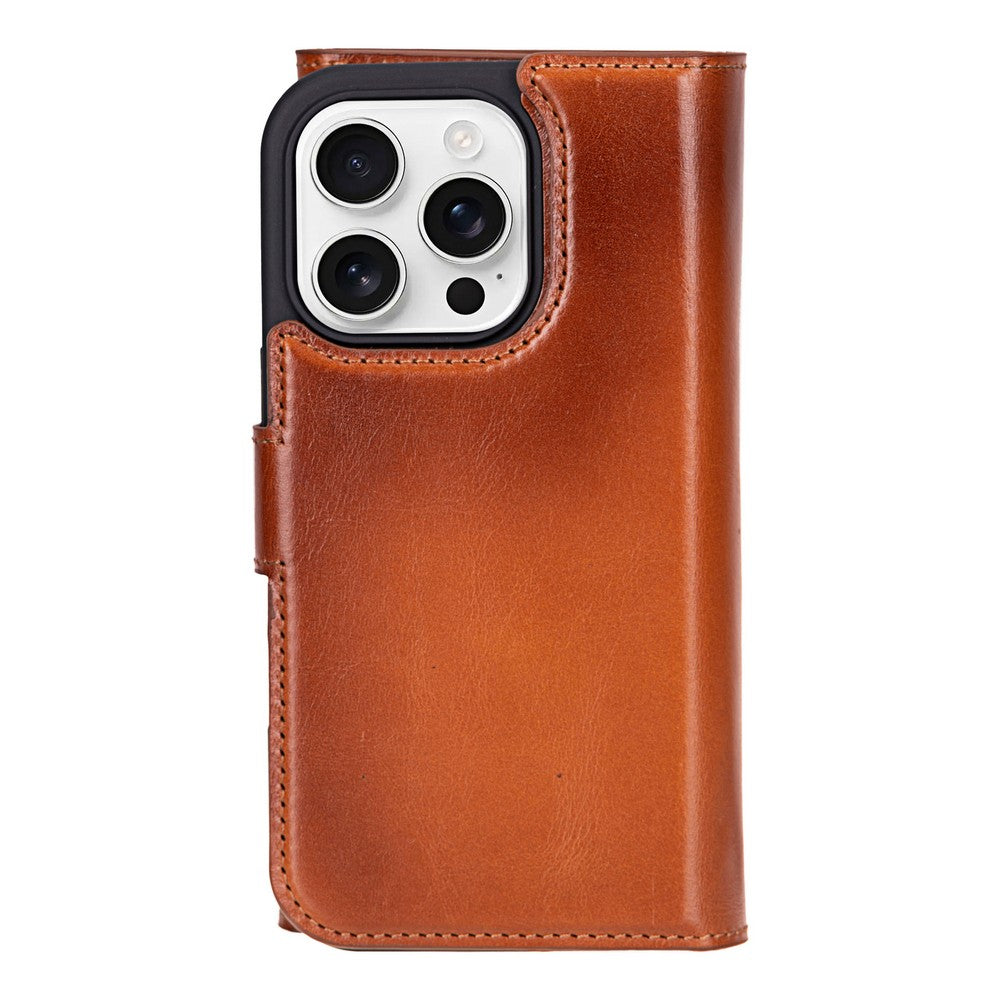 Santa iPhone 16 Pro Leather Detachable Wallet Case