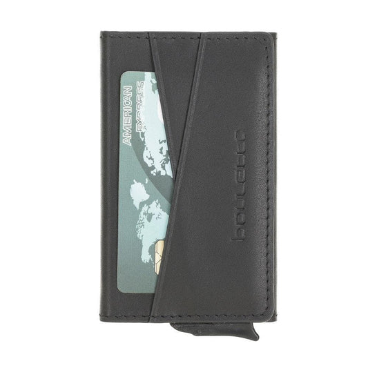 Bouletta Austin Leather Mechanical Card Holder Rst1