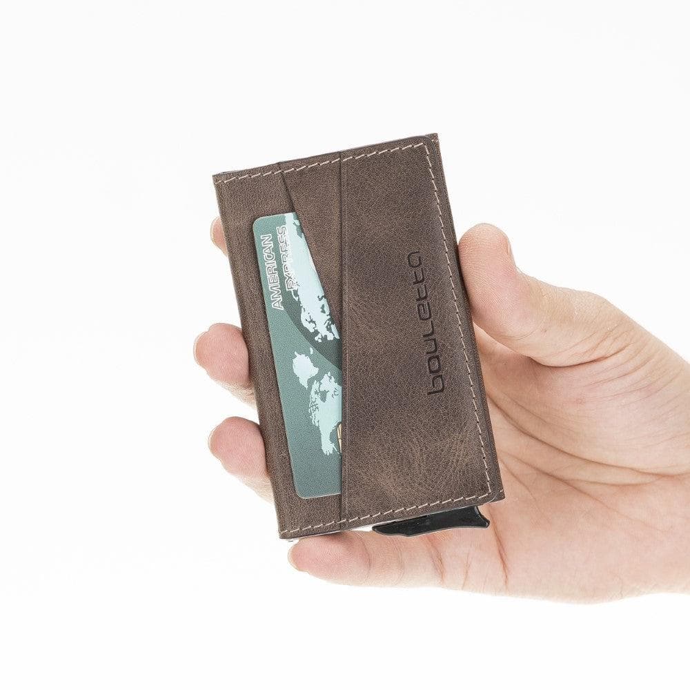 Bouletta Austin Leather Mechanical Card Holder