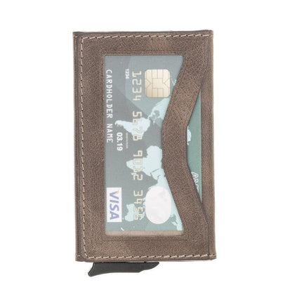 Bouletta Austin Leather Mechanical Card Holder