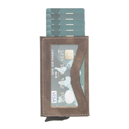 Bouletta Austin Leather Mechanical Card Holder