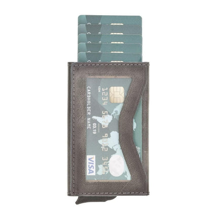 Bouletta Austin Leather Mechanical Card Holder