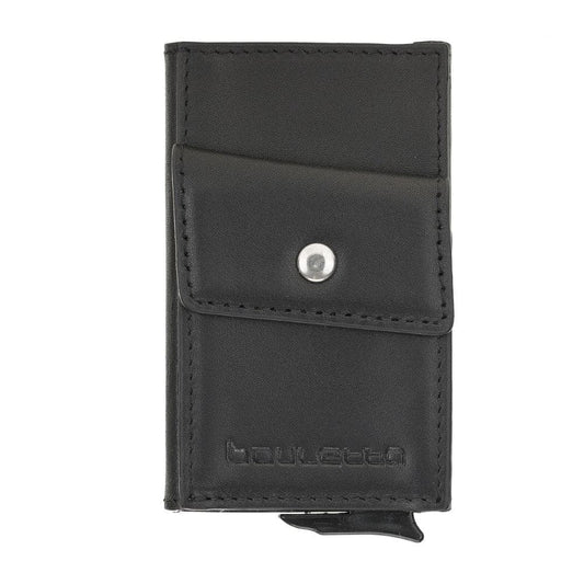 Bouletta Austin Leather Mechanical Coin Card Holder RST1