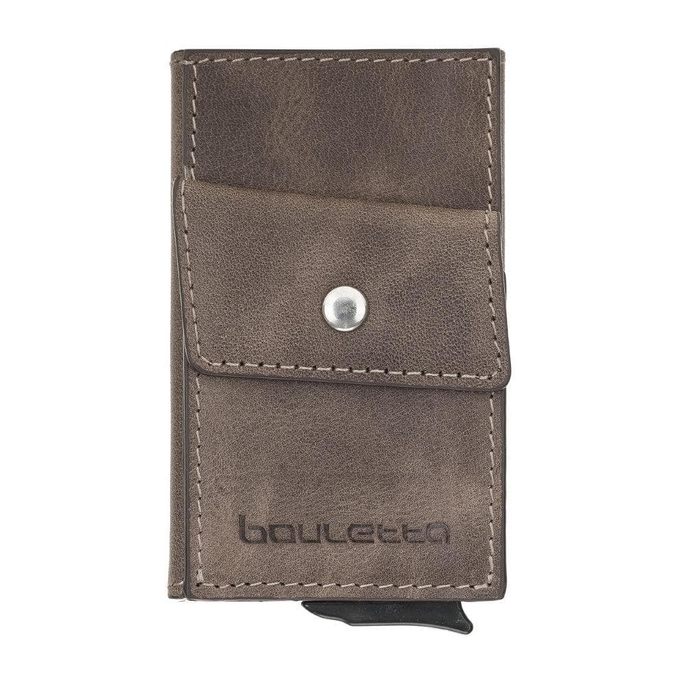 Bouletta Austin Leather Mechanical Coin Card Holder TN3