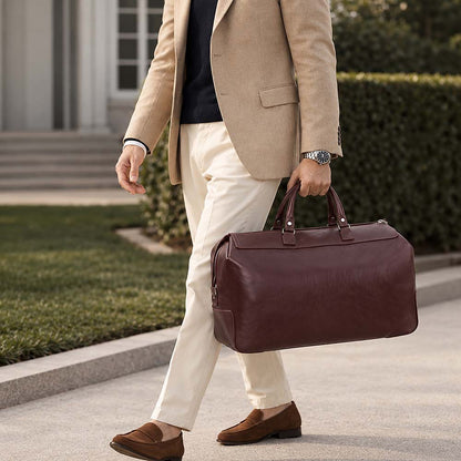 Marcovio Leather Travel Bag