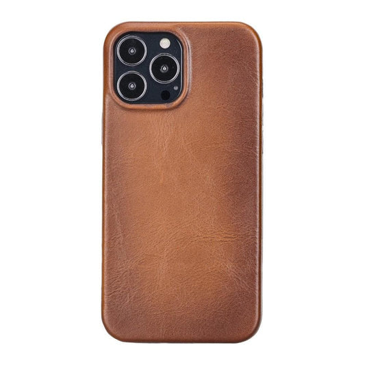 Apple iPhone IP13 Series Leather Case / RC - Rock Cover iPhone 13 Pro Max 6.7" / Rustic Tan