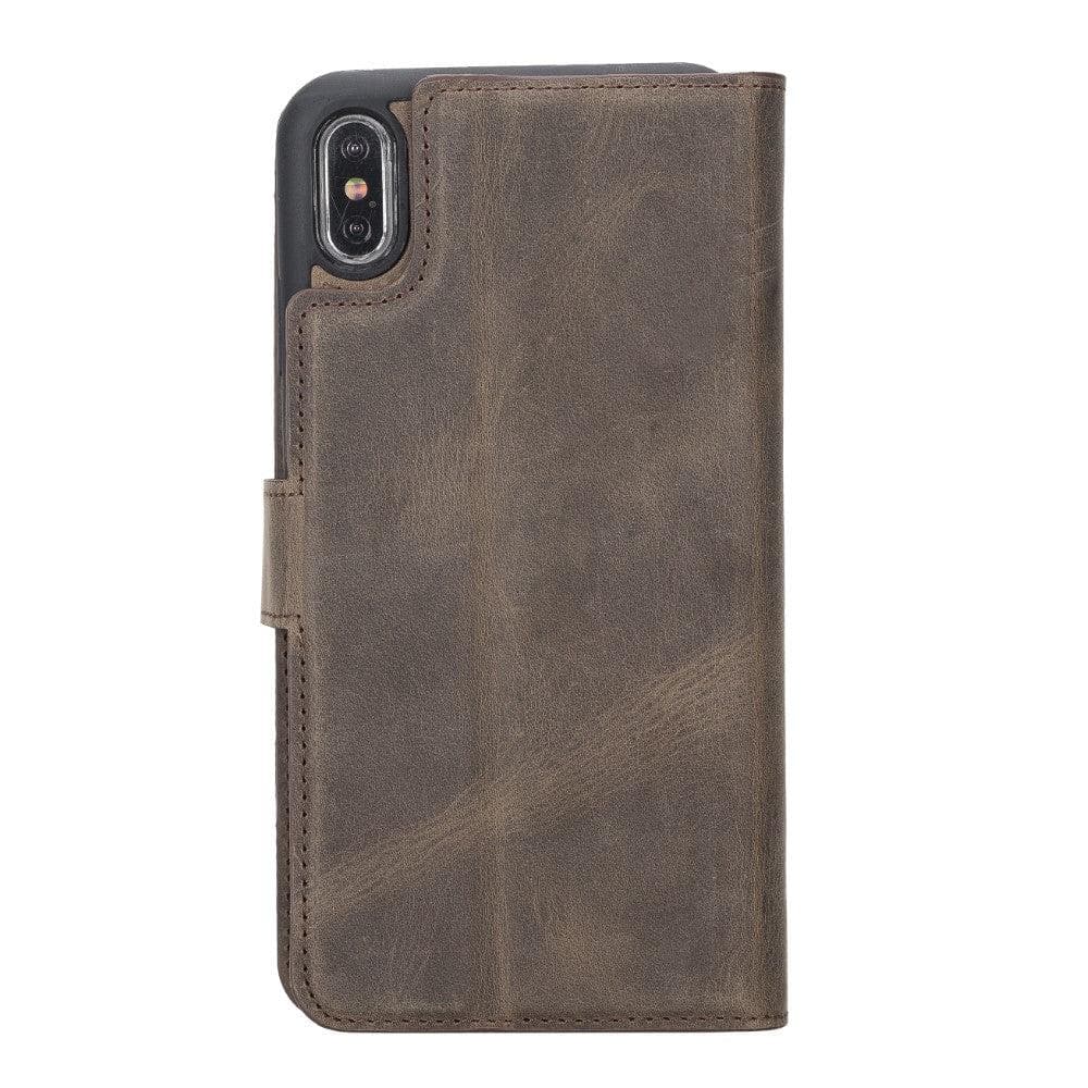 Apple iPhone X Series Detachble Double Leather Wallet Case / DMW Bouletta