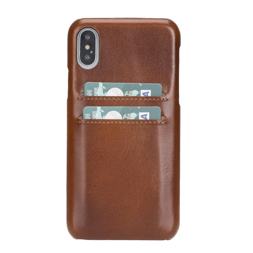 Apple iPhone X Series Leather Case / UJ - Ultimate Jacket iPhone X/XS / Tan Bouletta