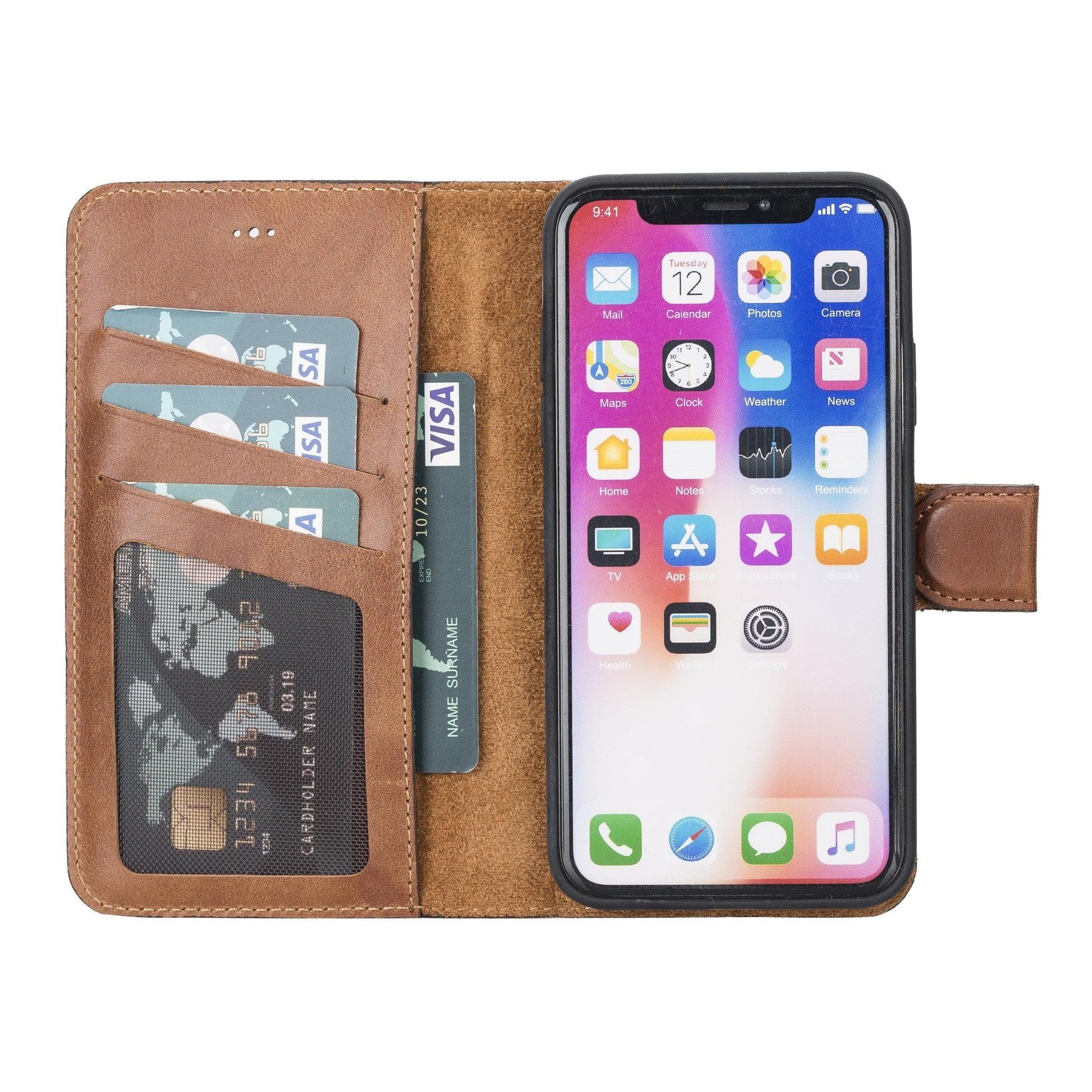 Apple iPhone X/XS Detachable Leather Case / MW