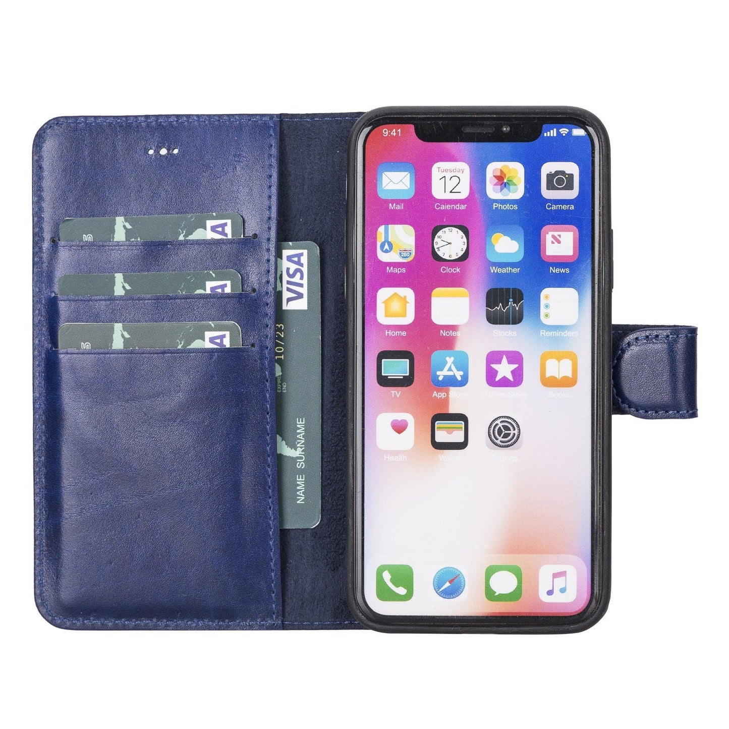 Apple iPhone X/XS Detachable Leather Case / MW