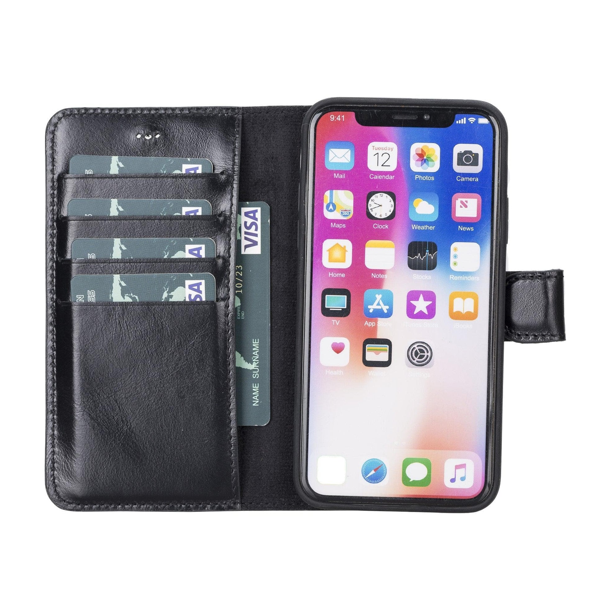 Apple iPhone X/XS Detachable Leather Case / MW