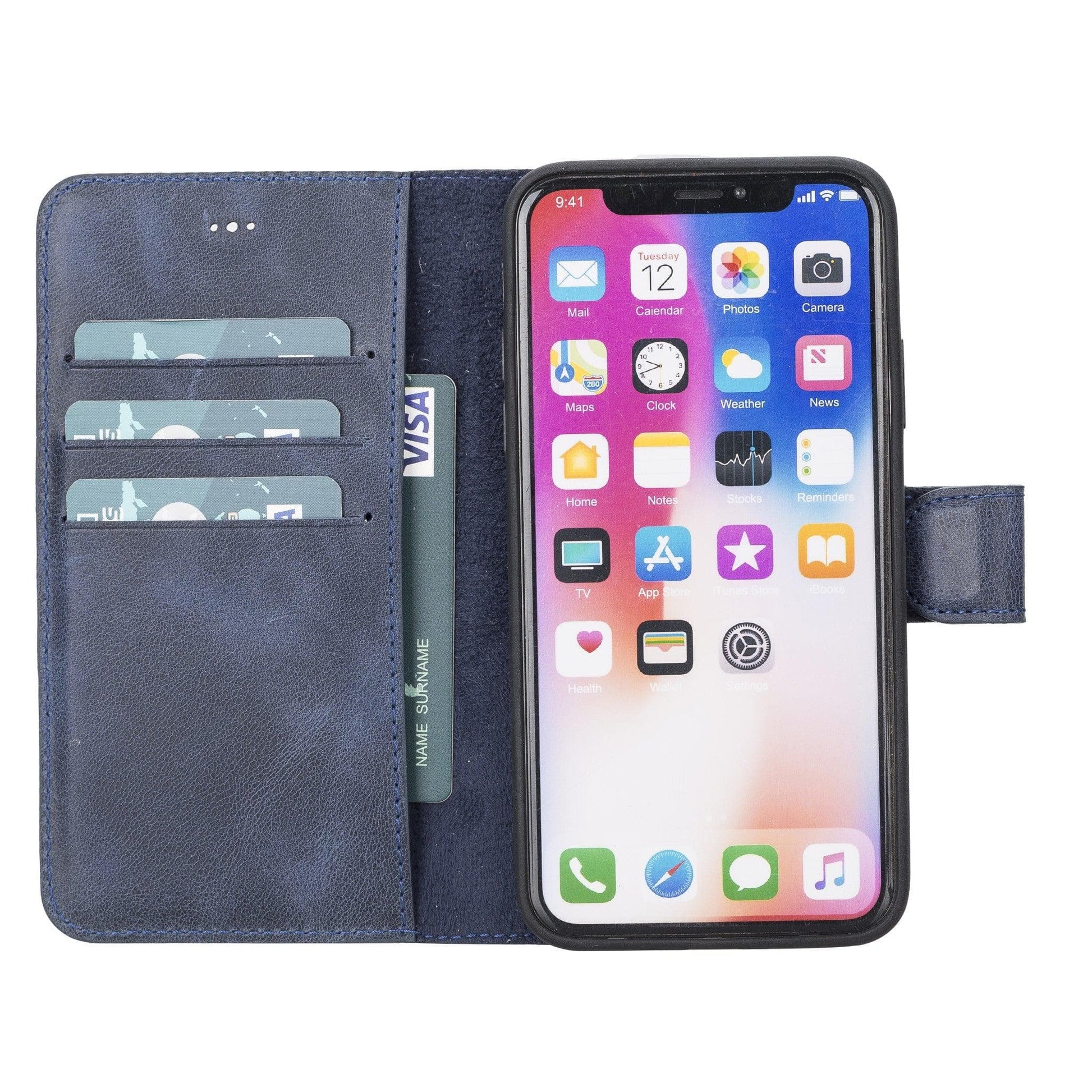 Apple iPhone X/XS Detachable Leather Case / MW