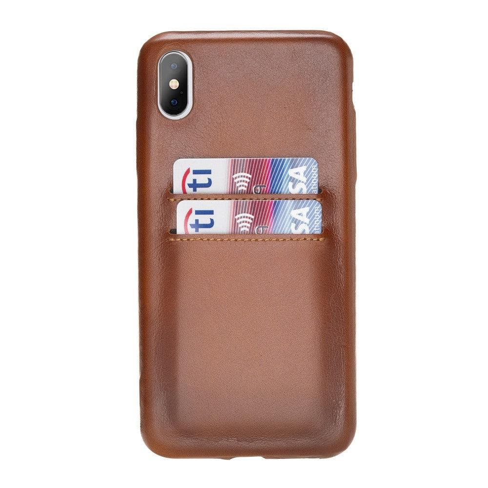 Apple iPhone X/XS Leather Case / UCCC - Ultra Cover with Card Holder RST2EF