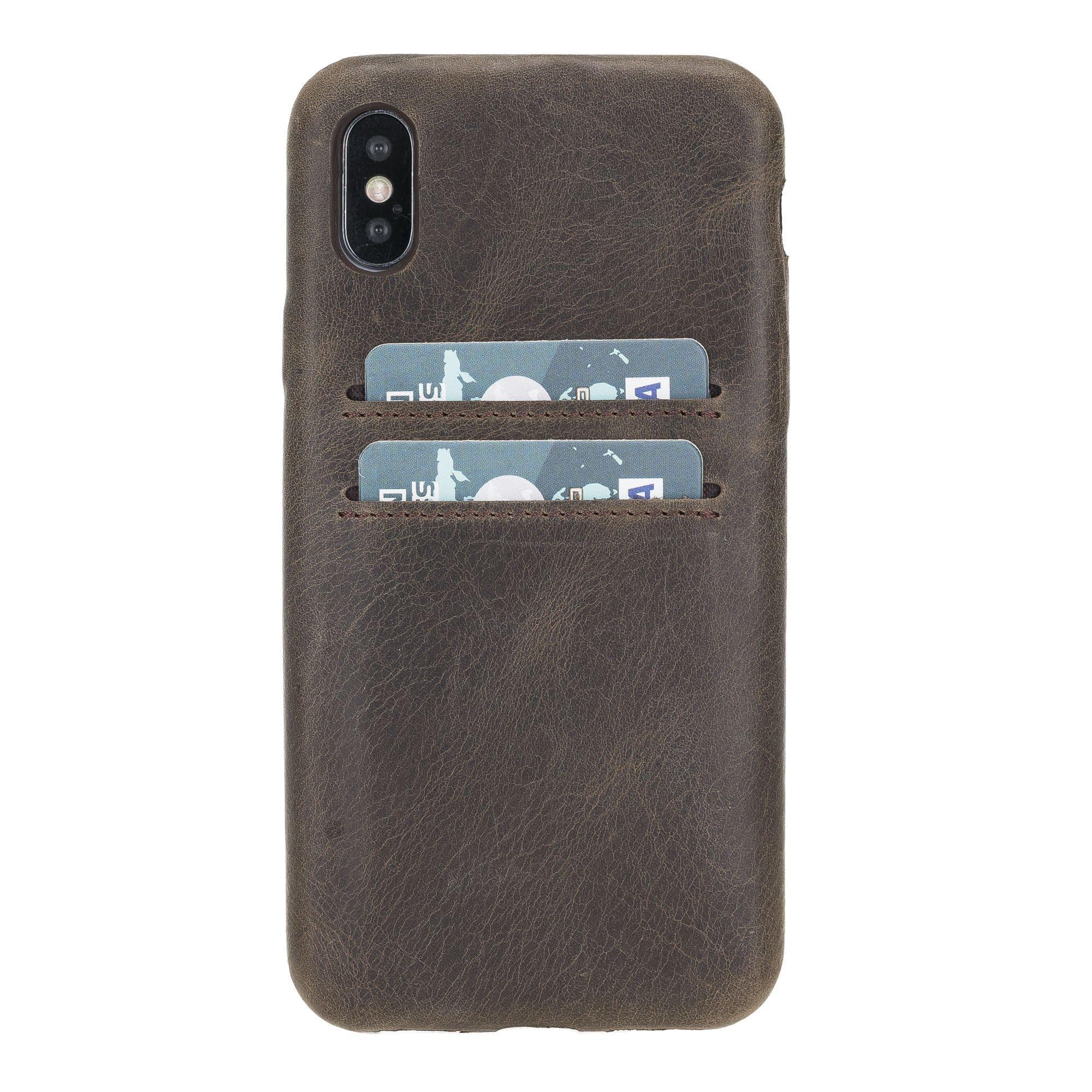 Apple iPhone X/XS Leather Case / UCCC - Ultra Cover with Card Holder RO6