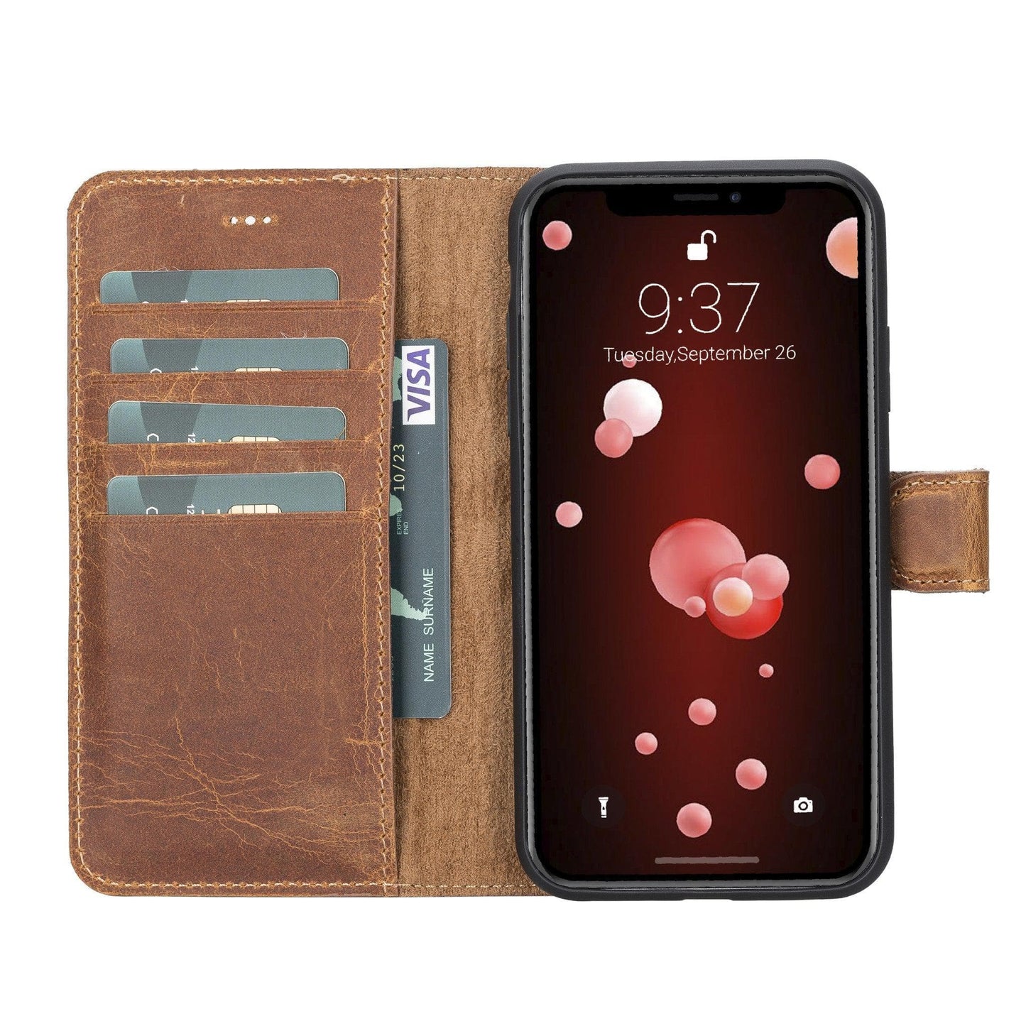 Apple iPhone XSM Detachable Leather Case / MW