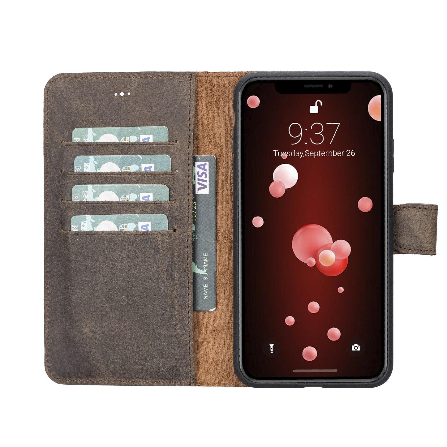 Apple iPhone XSM Detachable Leather Case / MW